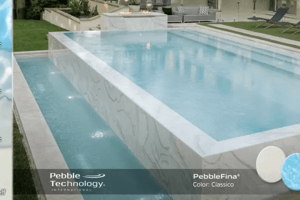 Classico PebbleFina pool finish — pool view