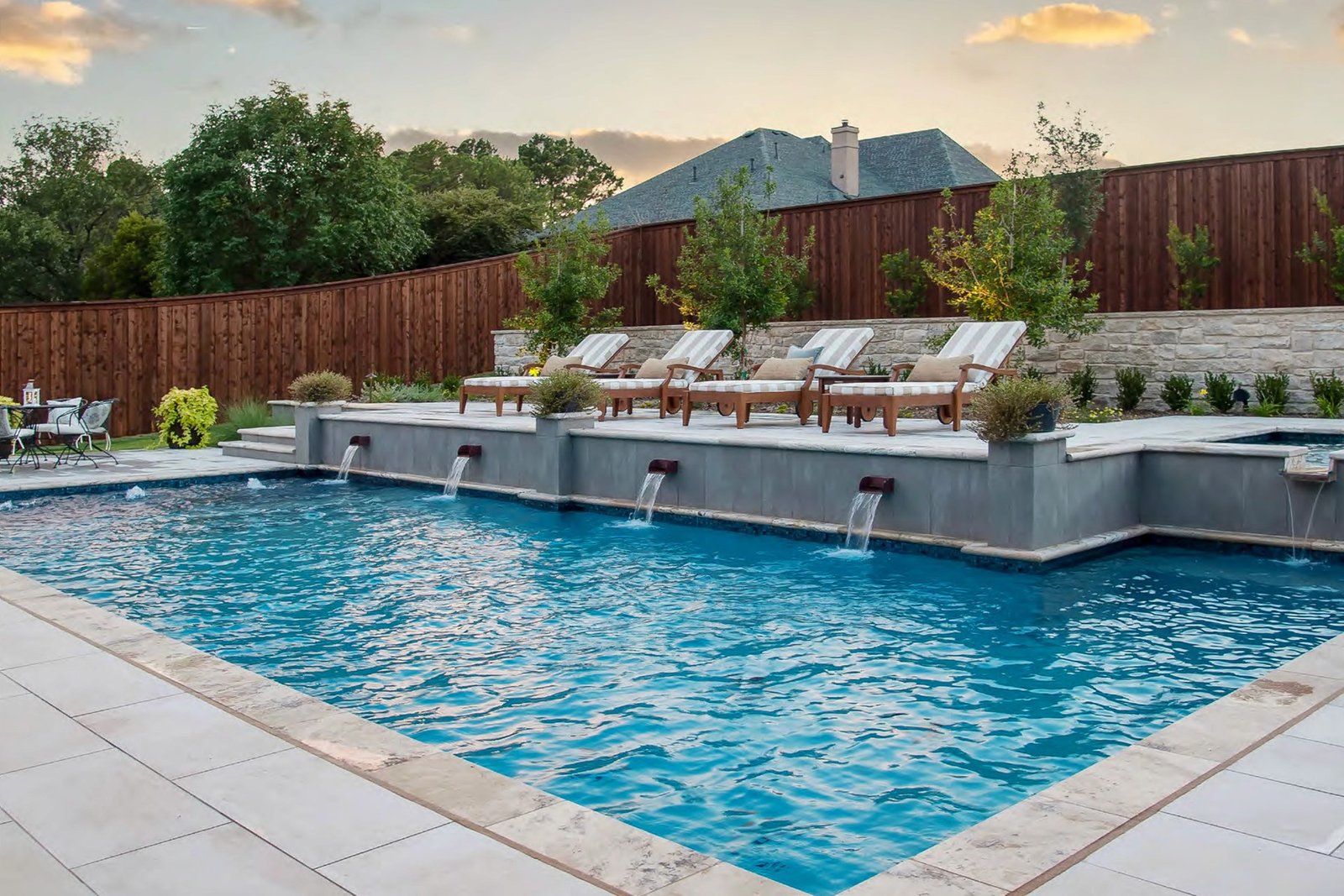 Luxury Pool with Aqua Blue finish