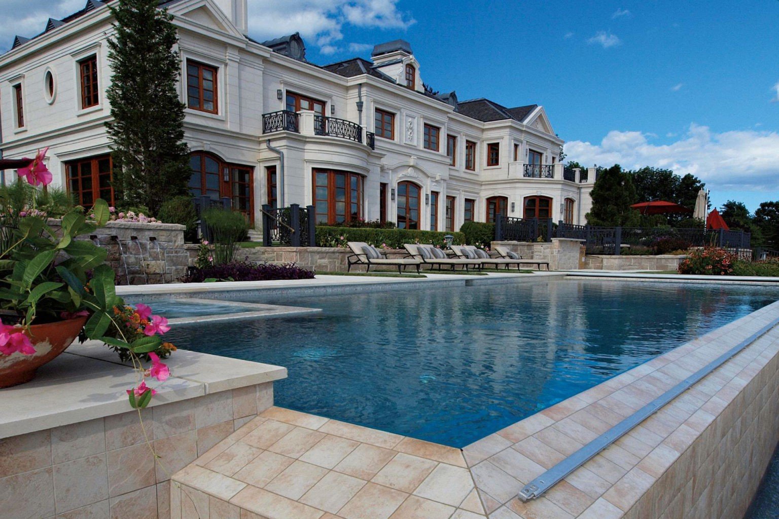 Luxury Residential Pool with Irish Mist finish