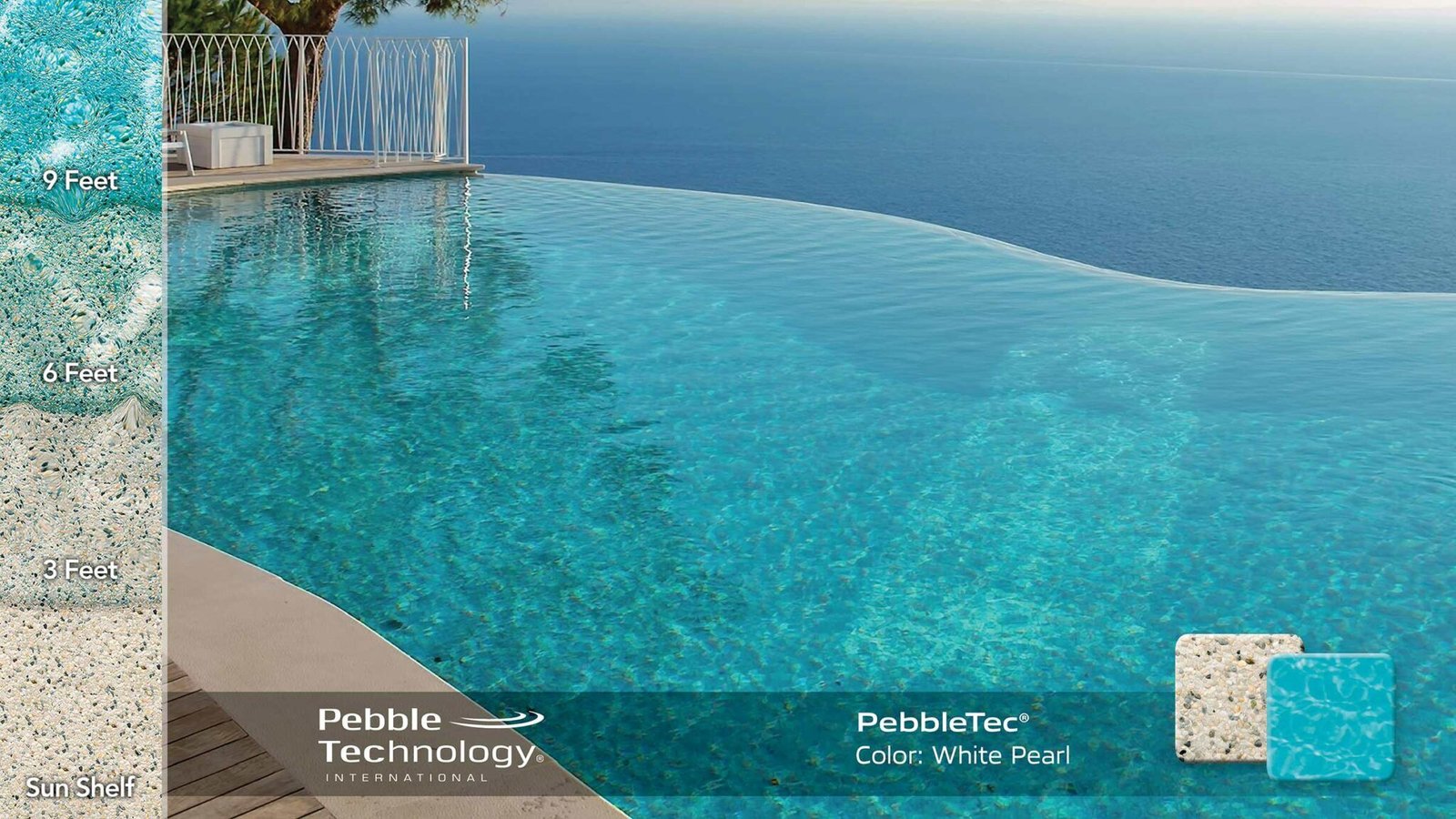 Luxury Pool with White Pearl finish